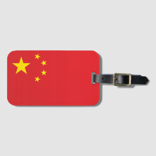 Flagga av China Bagagebricka