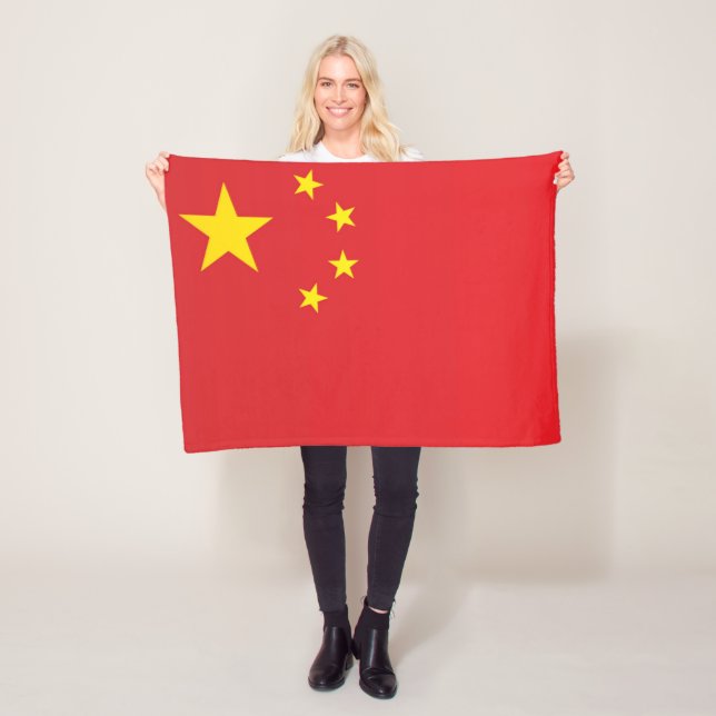 Flagga av China Fleecefilt (På plats)