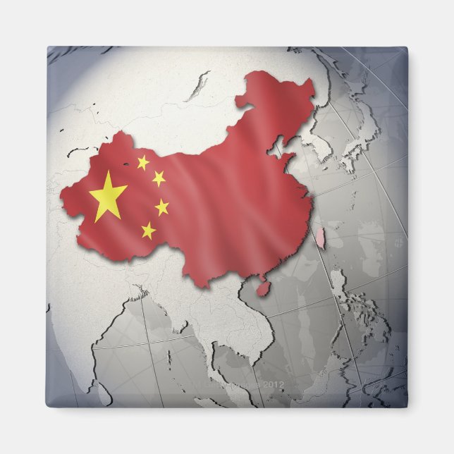 Flagga av China Magnet (Framsidan)