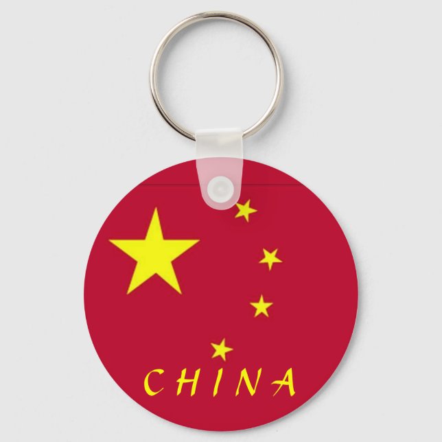 Flagga av China Nyckelring (Framsida)