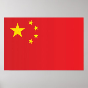 Flagga av China Poster