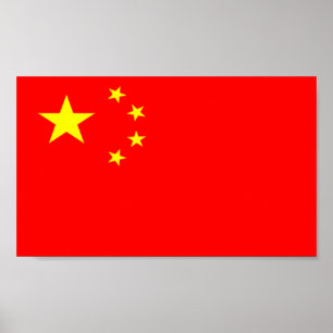 Flagga av China Poster