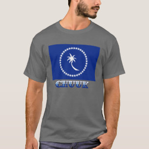 Flagga av Chuuk, med namn Tee