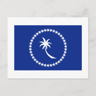 Flagga av Chuuk Vykort