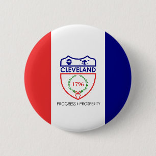 Flagga av Cleveland, Knappen Ohio Pinback Knapp