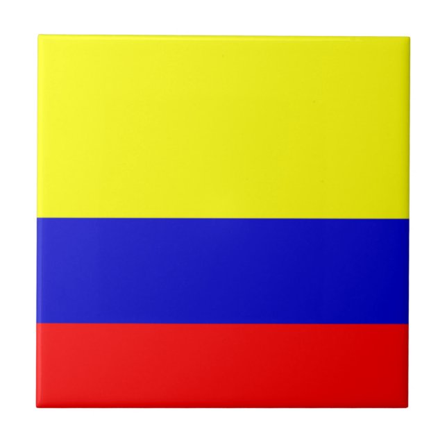 Flagga av Colombia Kakelplatta (Framsidan)