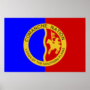 Flagga av Comanchenationen Poster
