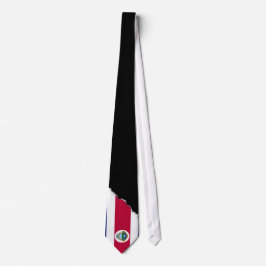 Flagga av costarikanen slips