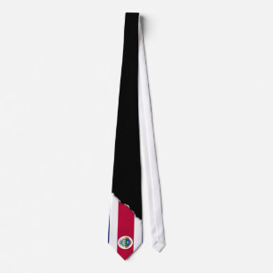 Flagga av costarikanen slips