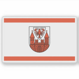 Flagga av Cottbus, Tyskland Klistermärken