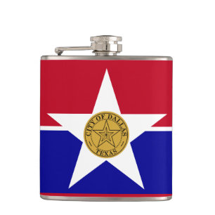 Flagga av Dallas, Texas-kolv Fickplunta