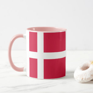 Flagga av Danmark eller danskatrasan Mugg