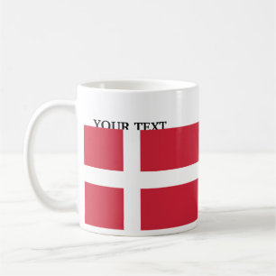 Flagga av Danmark Kaffemugg