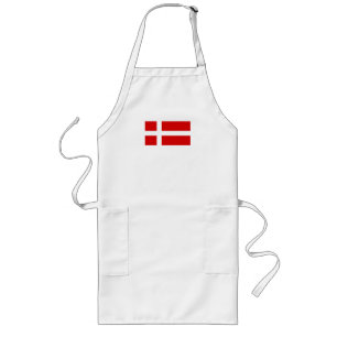 Flagga av Danmark Långt Förkläde