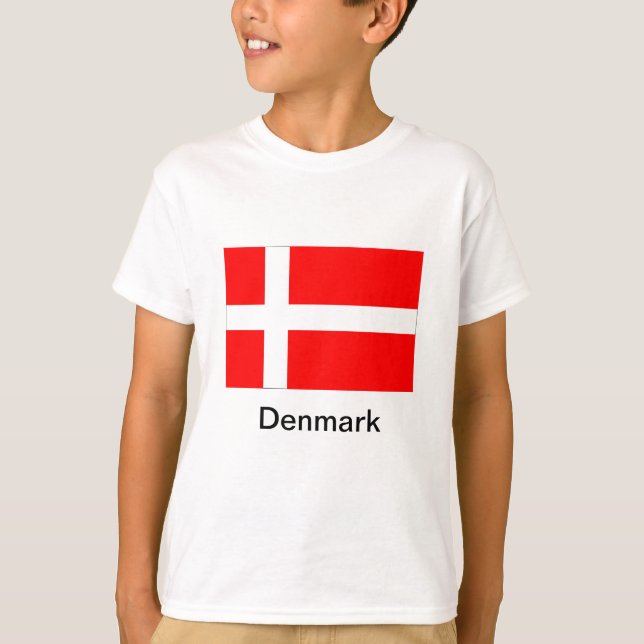 Flagga av Danmark T-shirt (Framsida)