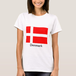 Flagga av Danmark T Shirt