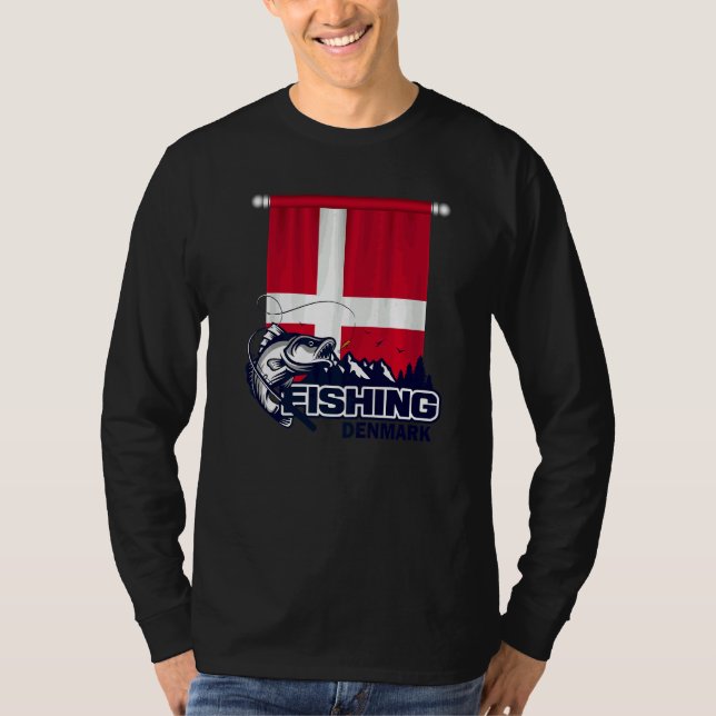 Flagga av danskt fiske i Danmark T Shirt (Framsida)