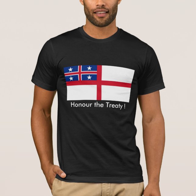 Flagga av de eniga stammarna av nyazeeländskt t-shirt (Framsida)