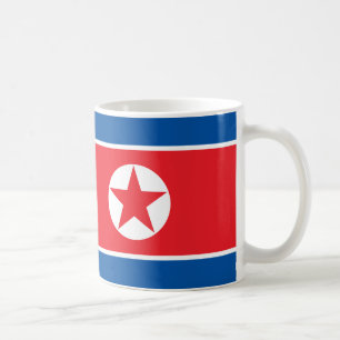 Flagga av Democraticet Peoples Republic of Korea Kaffemugg