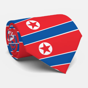Flagga av Democraticet Peoples Republic of Korea Slips