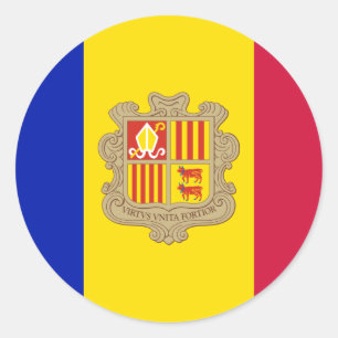Flagga av den Andorra klistermärken