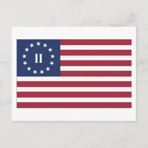 Flagga av den andra amerikanska Revolutionen Vykort