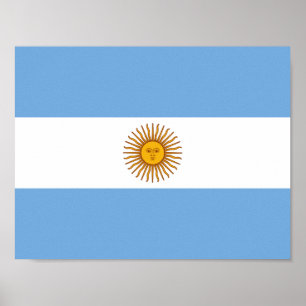 Flagga av den Argentina affischen Poster