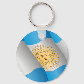 Flagga av den argentinska nyckelkedjan nyckelring
