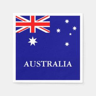 Flagga av den Australien coctailservetten Pappersservett