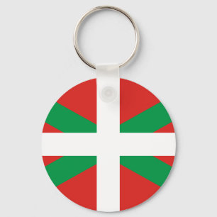 Flagga av den baskiska nyckelkedjan Land Nyckelring