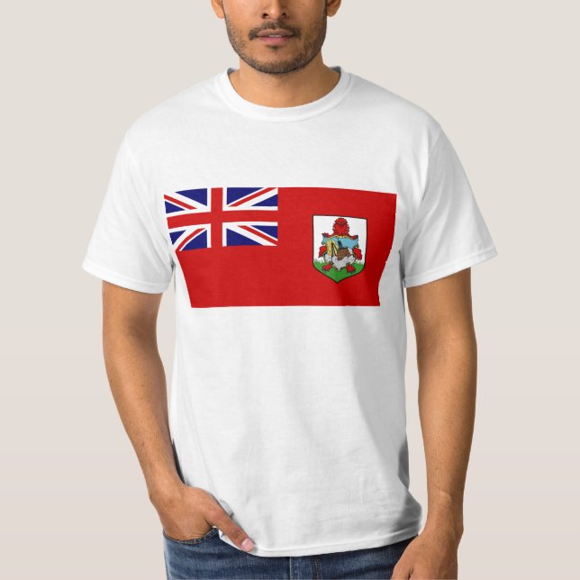 Flagga av den Bermuda T skjortan Shirt (Framsida)