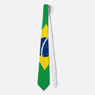 Flagga av den Brasilien tien Slips