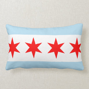 Flagga av den Chicago amerikanen MoJo kudder Lumbarkudde