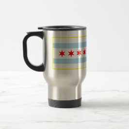 Flagga av den Chicago travel mug Resemugg