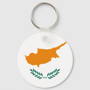 Flagga av den cypriotiska nyckelkedjan nyckelring
