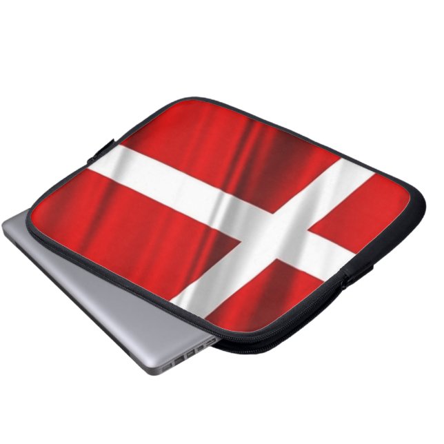 Flagga av den Danmark Neoprenelaptop sleeve (Framre botten)