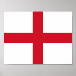 Flagga av den England affischen Poster