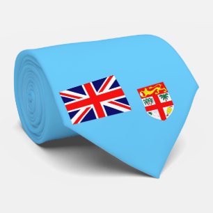 Flagga av den fijianska ön slips