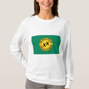 Flagga av den föreslagna delstaten Jefferson i USA T Shirt