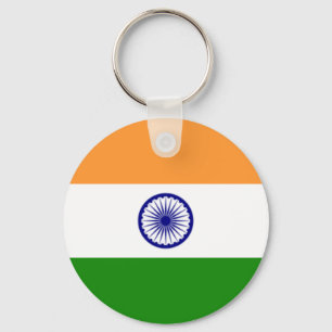 Flagga av den Indien nyckelringen Nyckelring