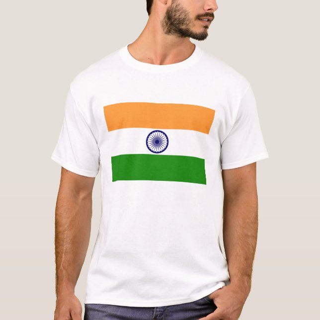 Flagga av den Indien skjortan T Shirt (Framsida)