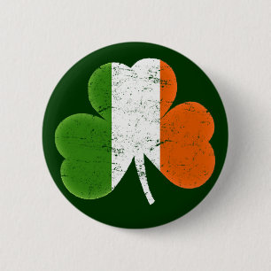 Flagga av den Irland Shamrockirländare Knapp