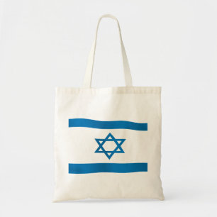 Flagga av den Israel davidsstjärnan Tygkasse
