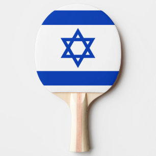 Flagga av den Israel pingen Pong paddlar Pingisracket
