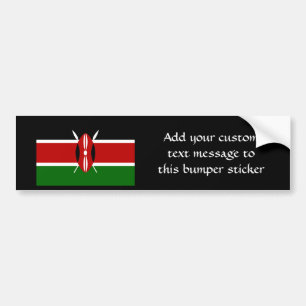 Flagga av den Kenya afrikan Bildekal