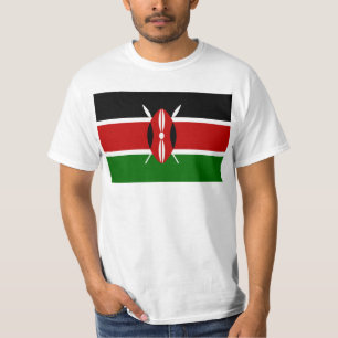 Flagga av den Kenya afrikan T-shirt