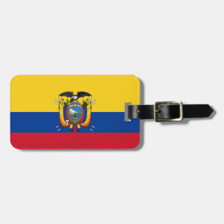 Flagga av den personliga Ecuador lätta Bagagebricka