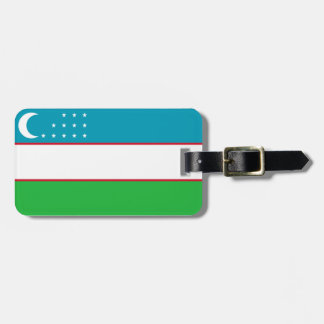 Flagga av den personliga Uzbekistan lätta Bagagebricka