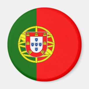 Flagga av den Portugal magneten (rundan) Magnet