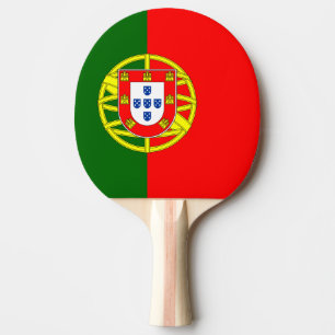 Flagga av den Portugal pingen Pong paddlar Pingisracket